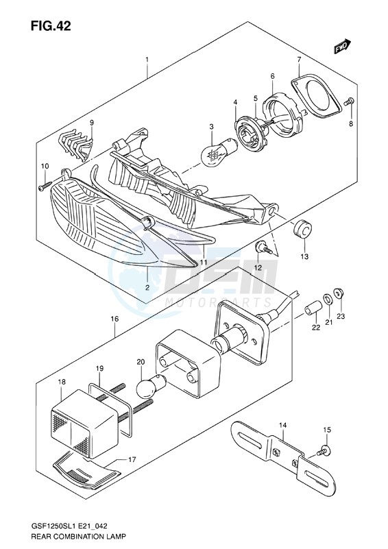 REAR COMBINATION LAMP image