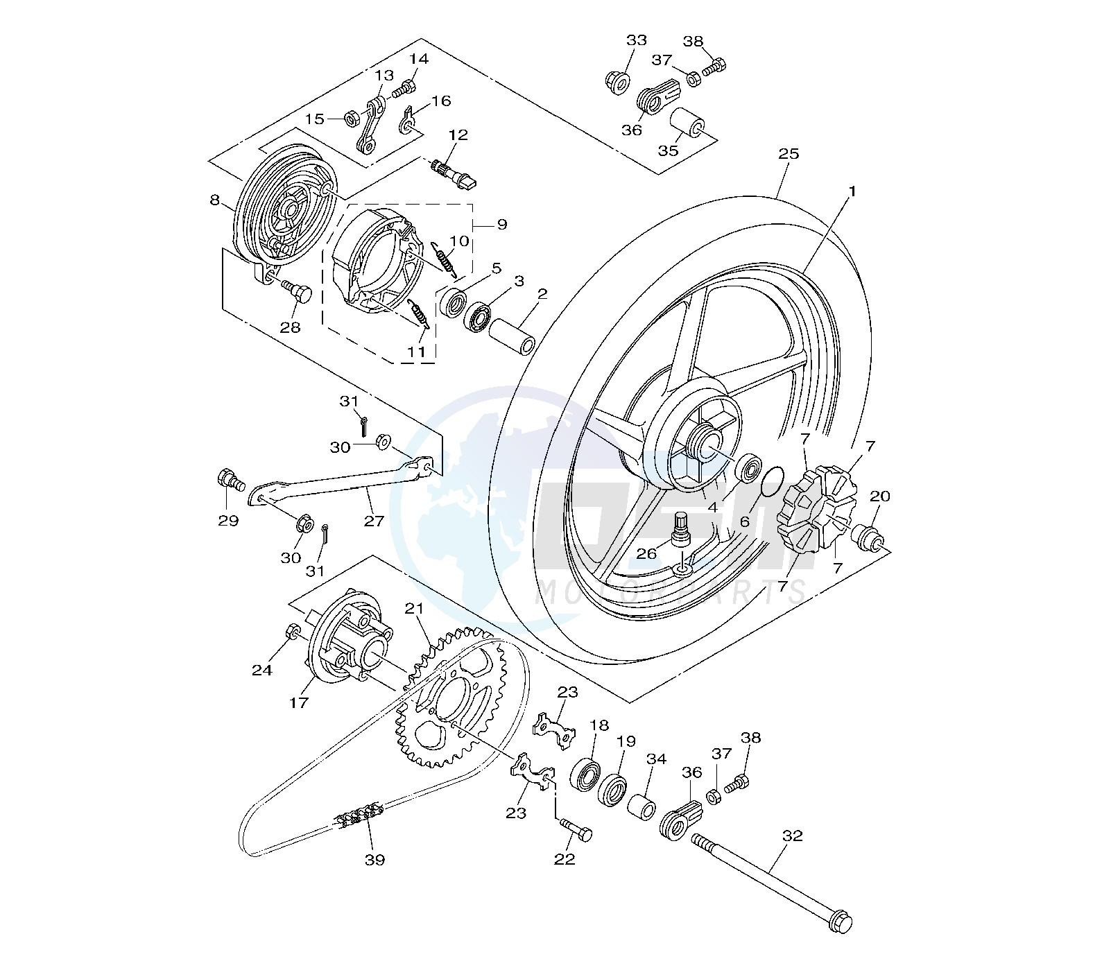 REAR WHEEL blueprint