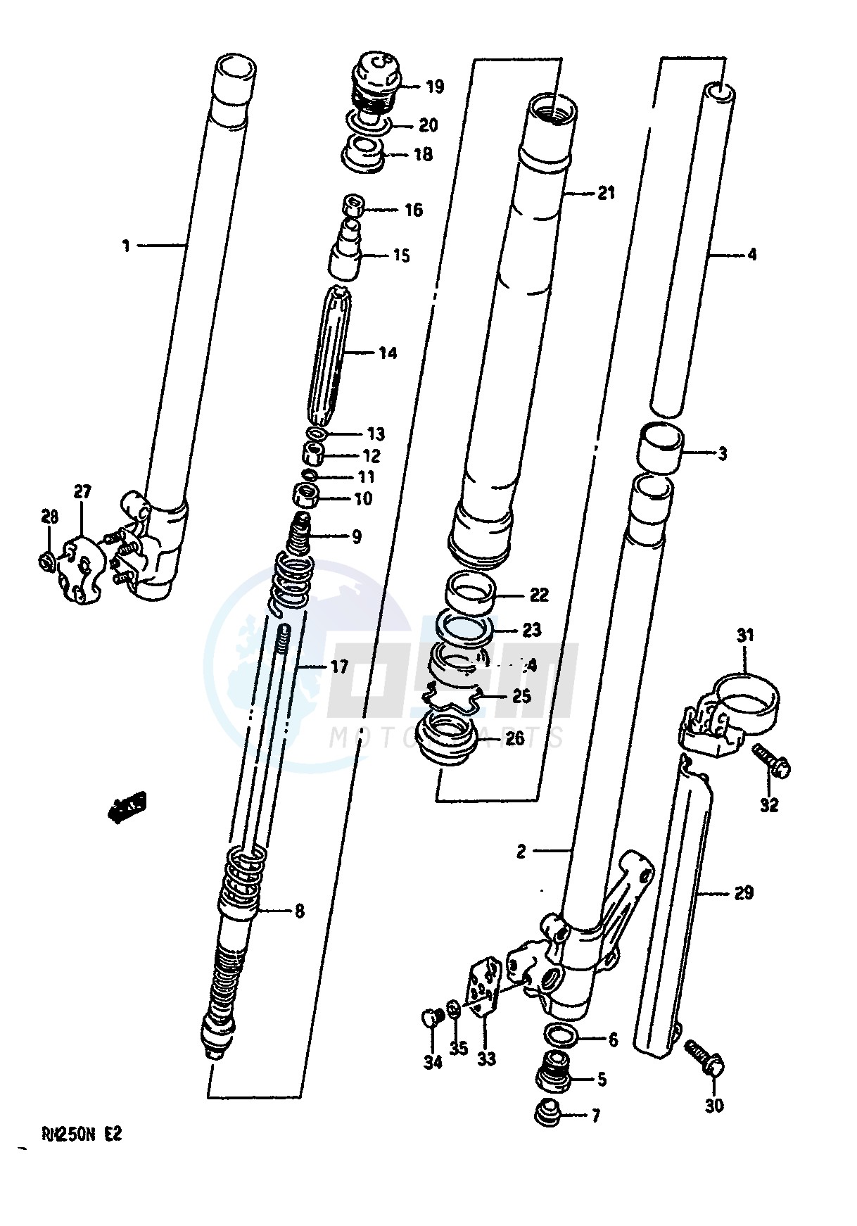 FRONT DAMPER (MODEL L) blueprint