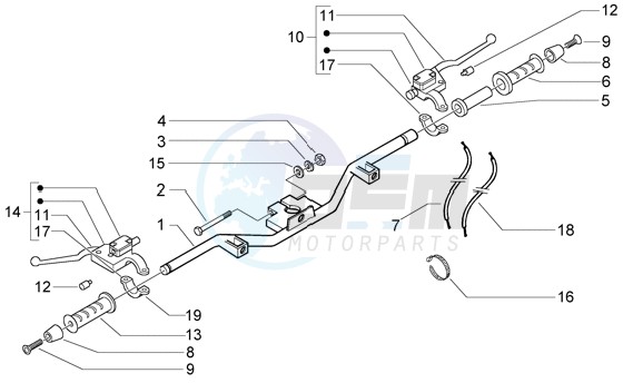 Handlebar - Brake Pump image