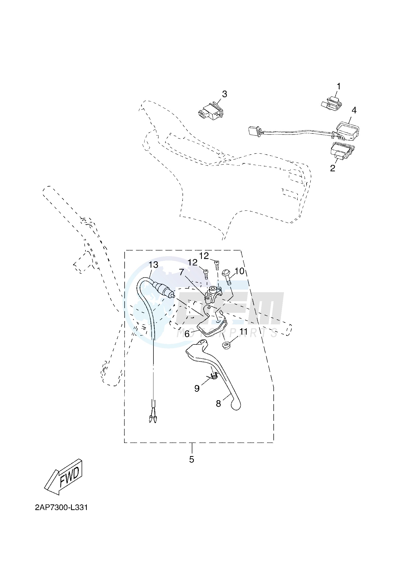 HANDLE SWITCH & LEVER image