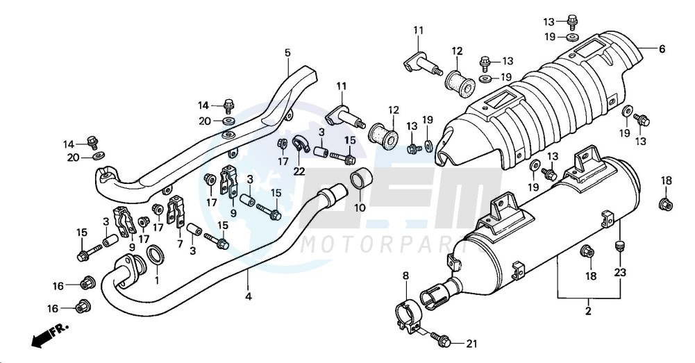 EXHAUST MUFFLER blueprint