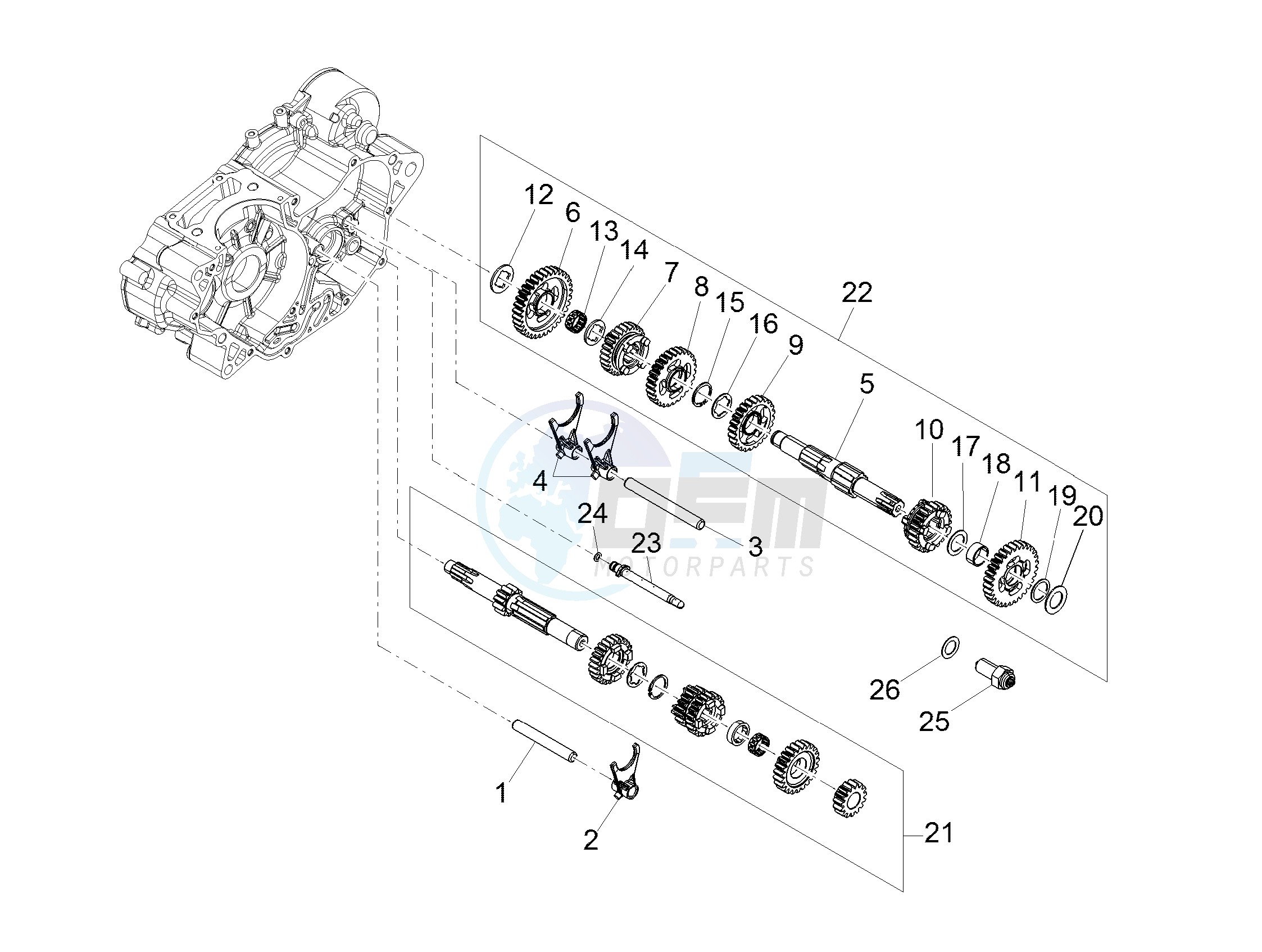 Gear box - Gear assembly image