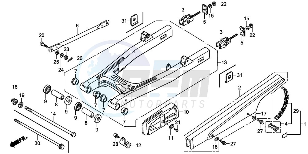 SWINGARM/CHAIN CASE image