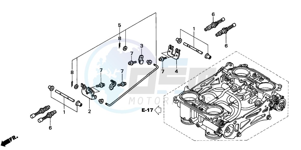 THROTTLE BODY (COMPONENT PARTS) image