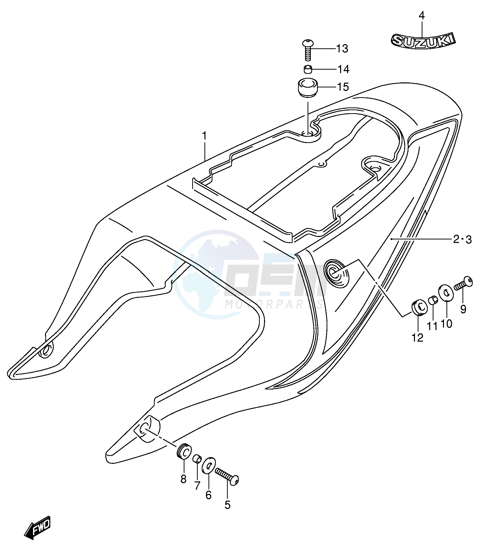 FRAME COVER (GSX-R600ZK3) image