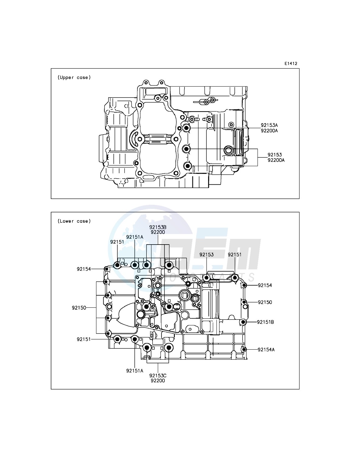 Crankcase Bolt Pattern image