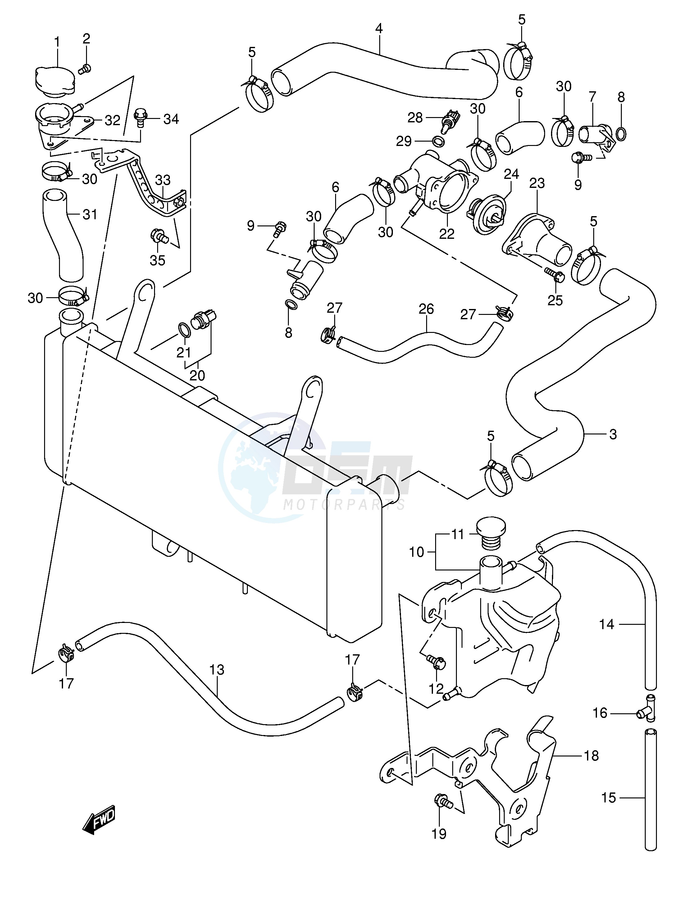 RADIATOR HOSE image