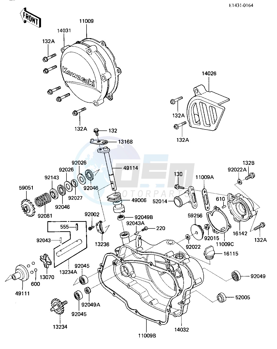 ENGINE COVERS_WATER PUMP blueprint