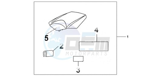 REAR SEAT COWL PEARL SIREN BLUE image