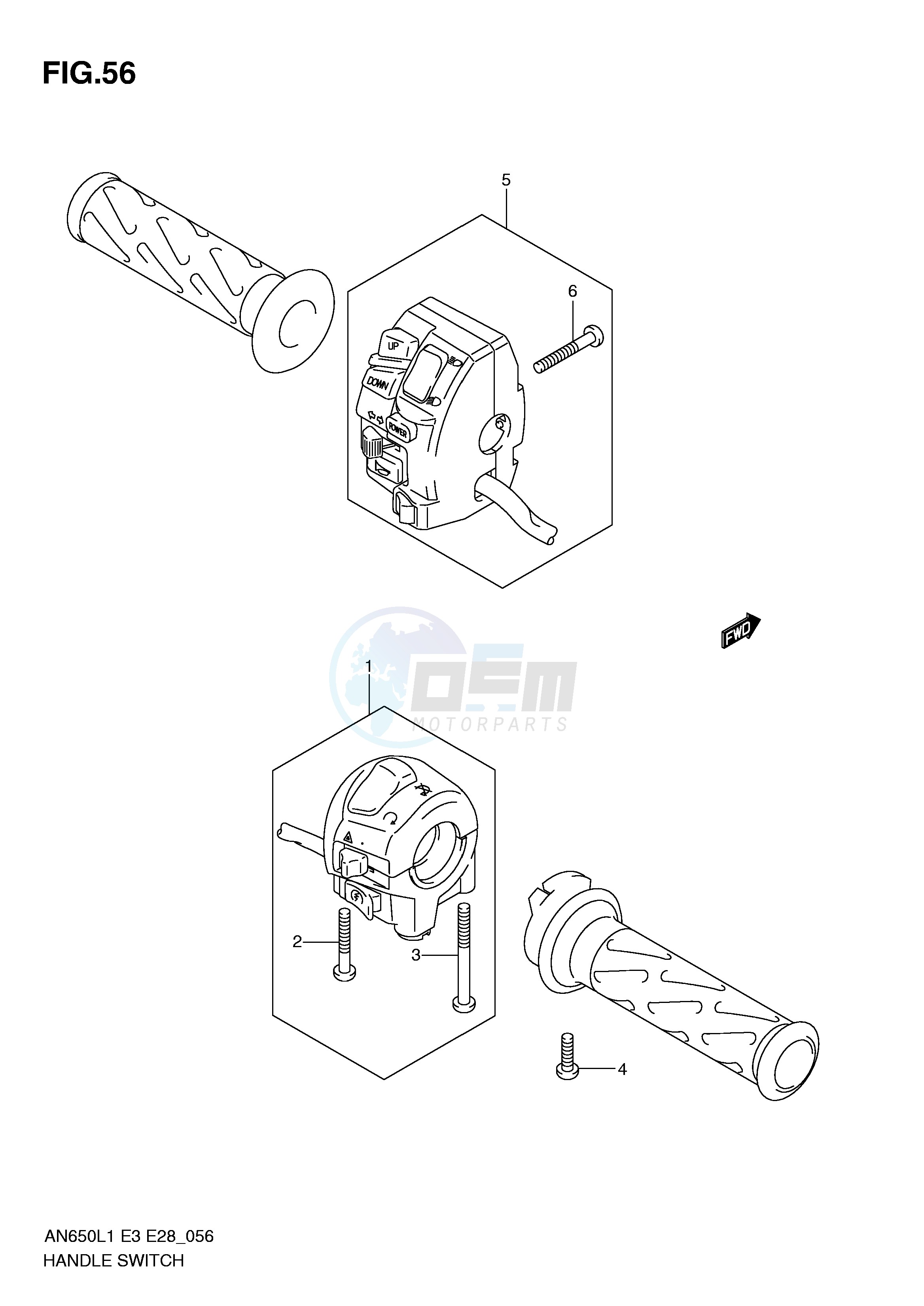HANDLE SWITCH (AN650L1 E33) image