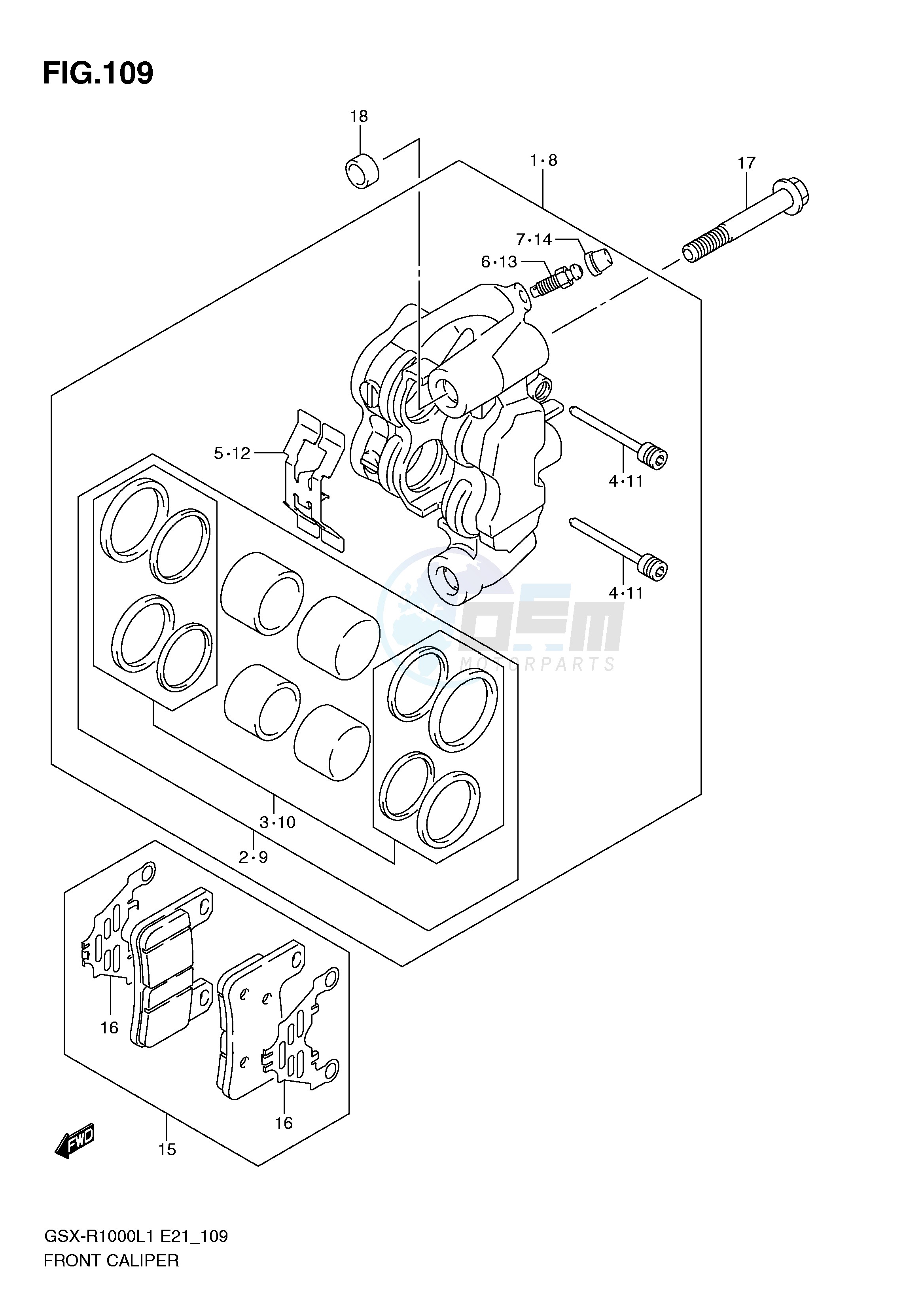 FRONT CALIPER blueprint