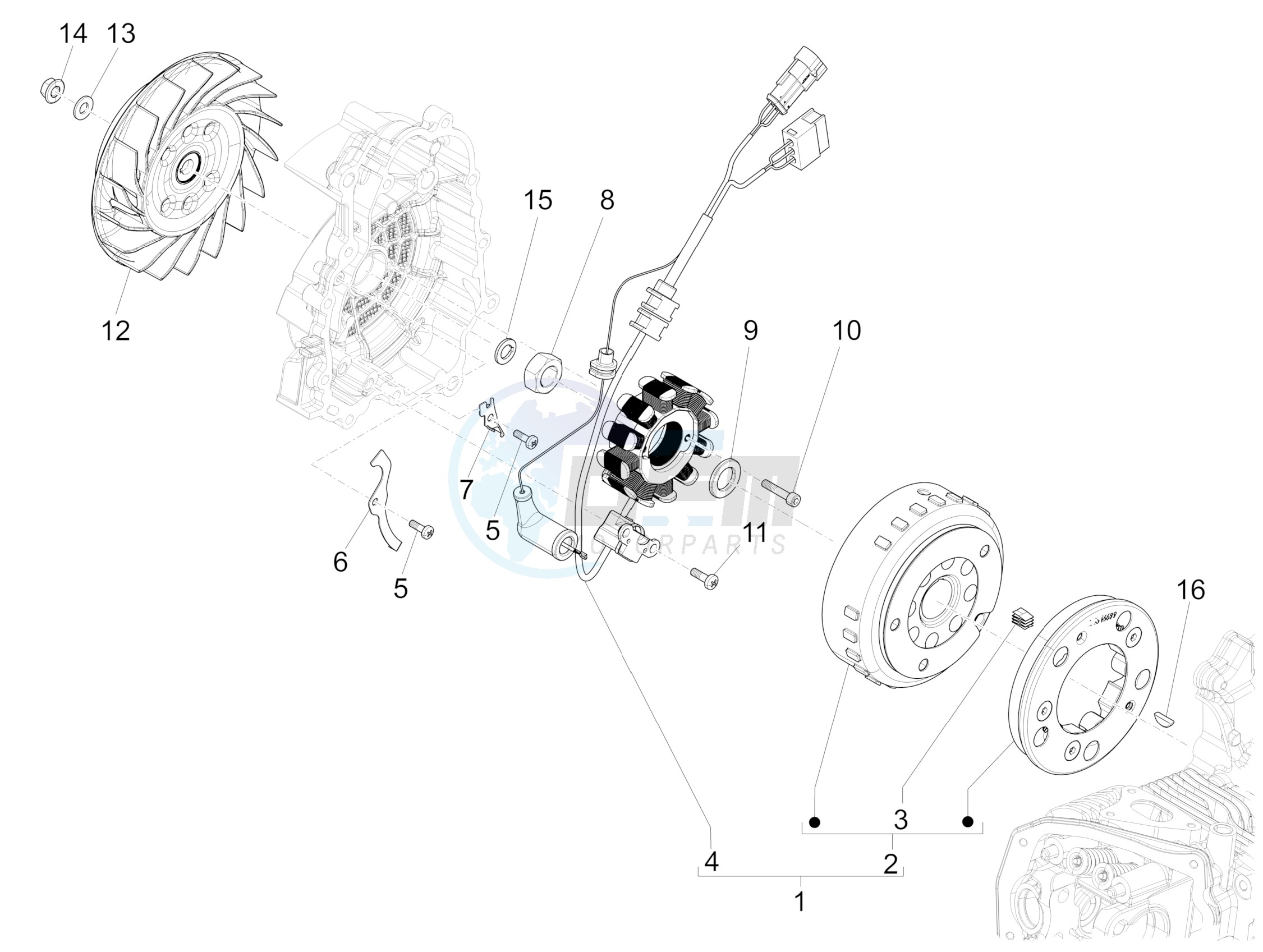 Flywheel magneto image