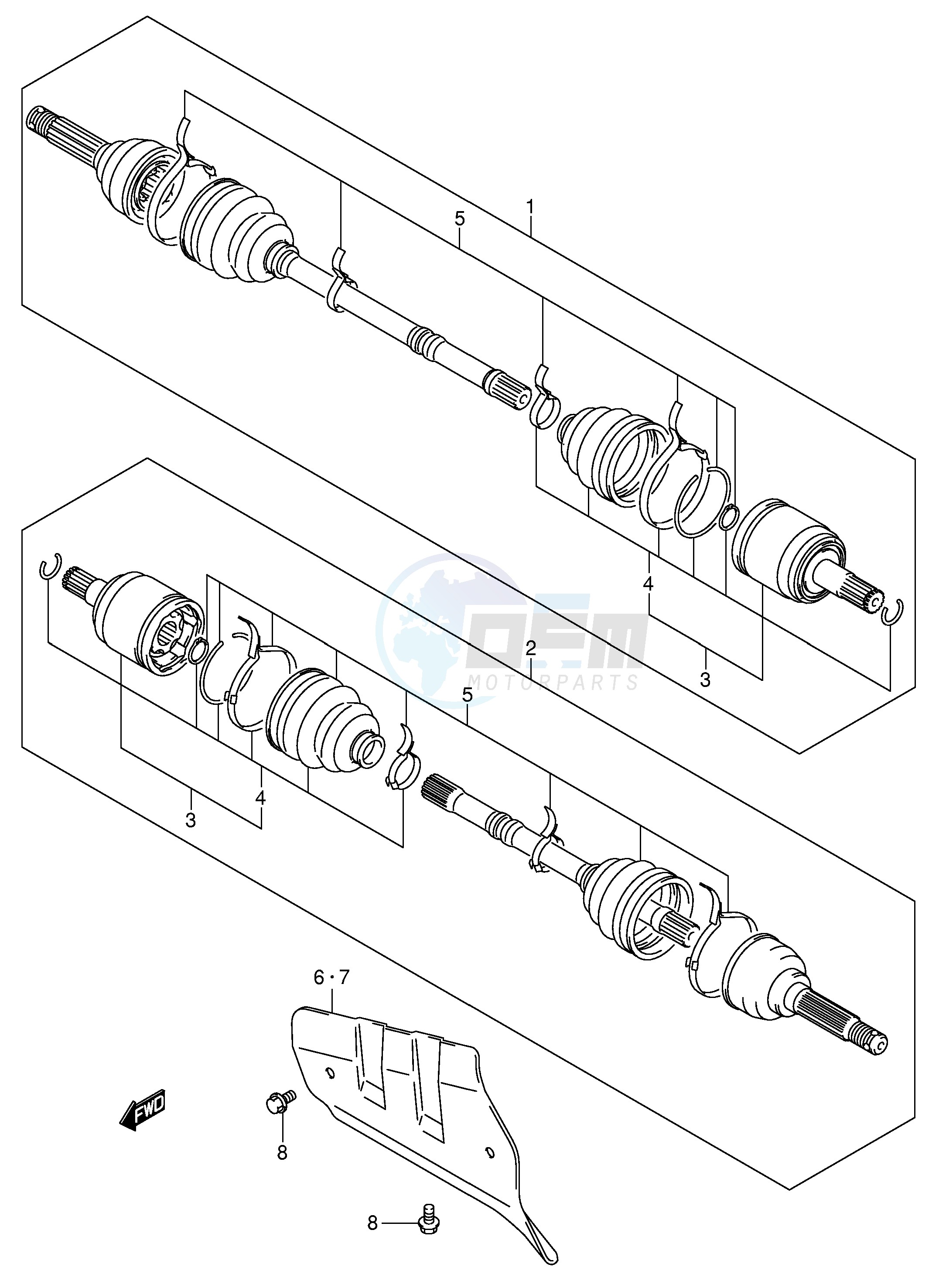 FRONT DRIVE SHAFT image