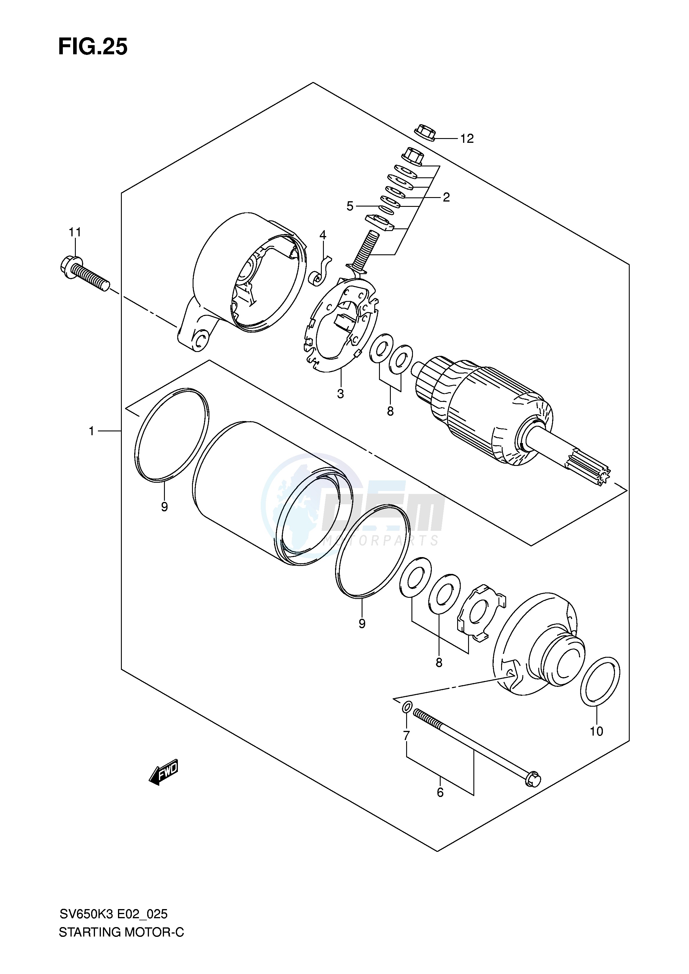 STARTING MOTOR image