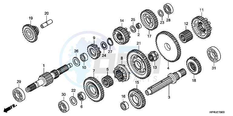 GEARSHIFT DRUM (NC750S/SA) image