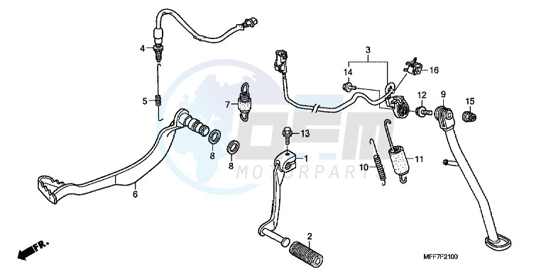 PEDAL/SIDE STAND image