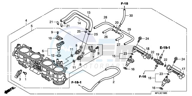 THROTTLE BODY blueprint