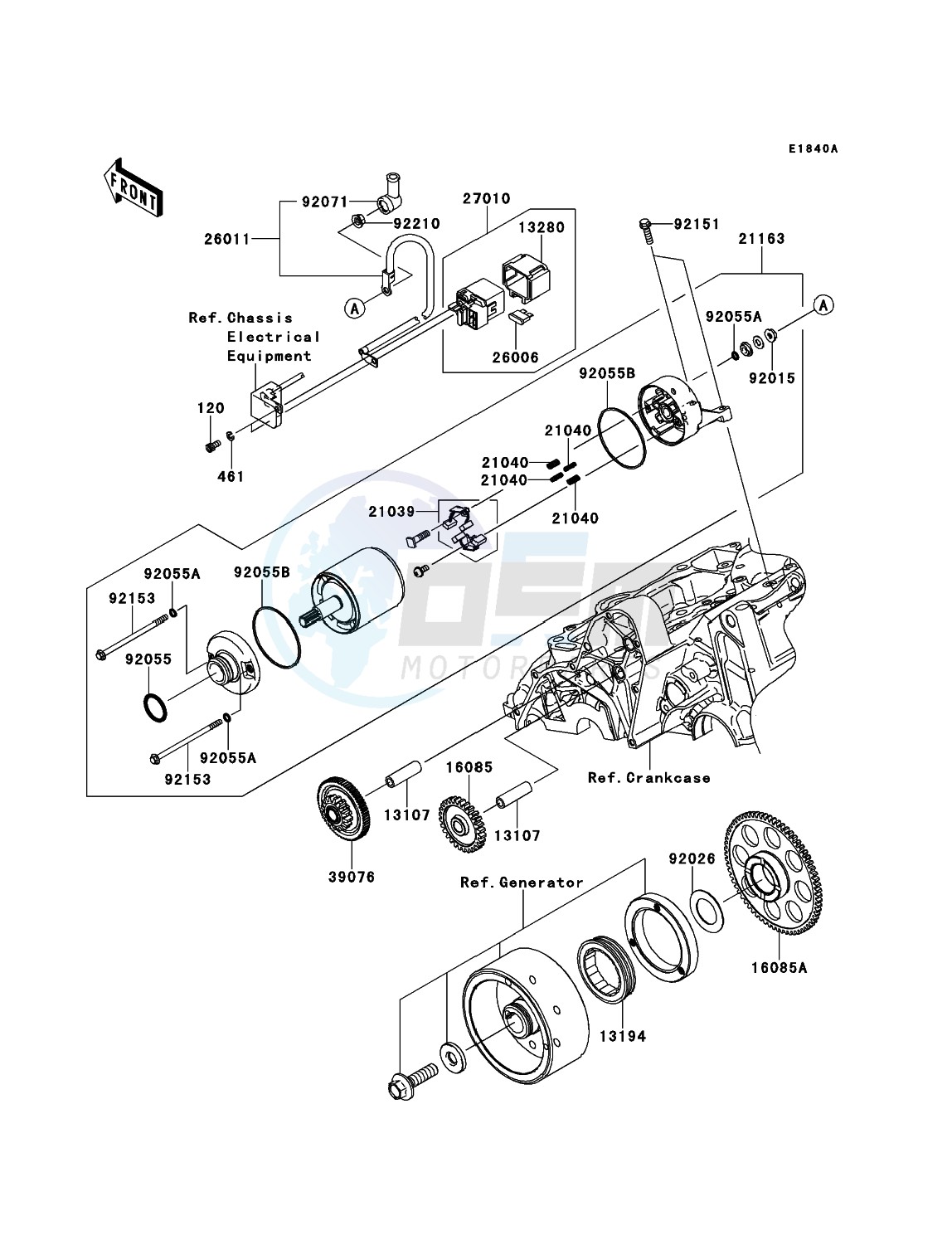 Starter Motor(ER650AE046805-) blueprint