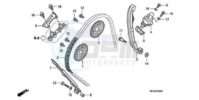 CAM CHAIN/TENSIONER image