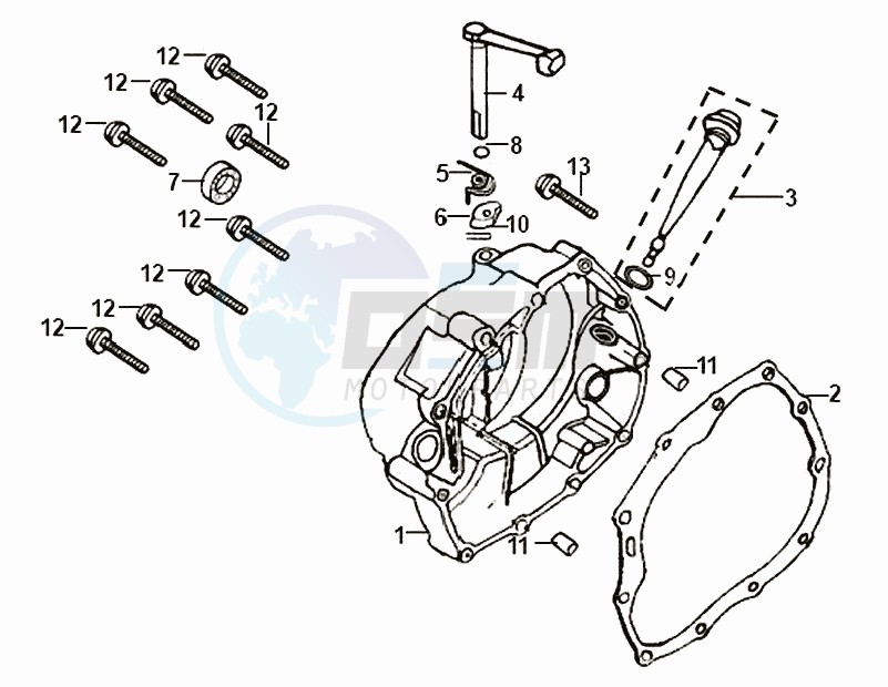 CRANKCASE COVER / GASKET / image