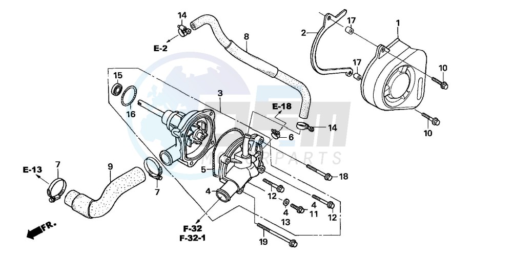 WATER PUMP (CBF600S6/SA6/N6/NA6) image