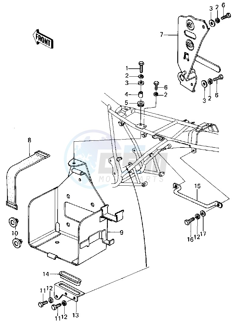 BATTERY CASE_ELECTRO BRACKET -- 80 B1- - image