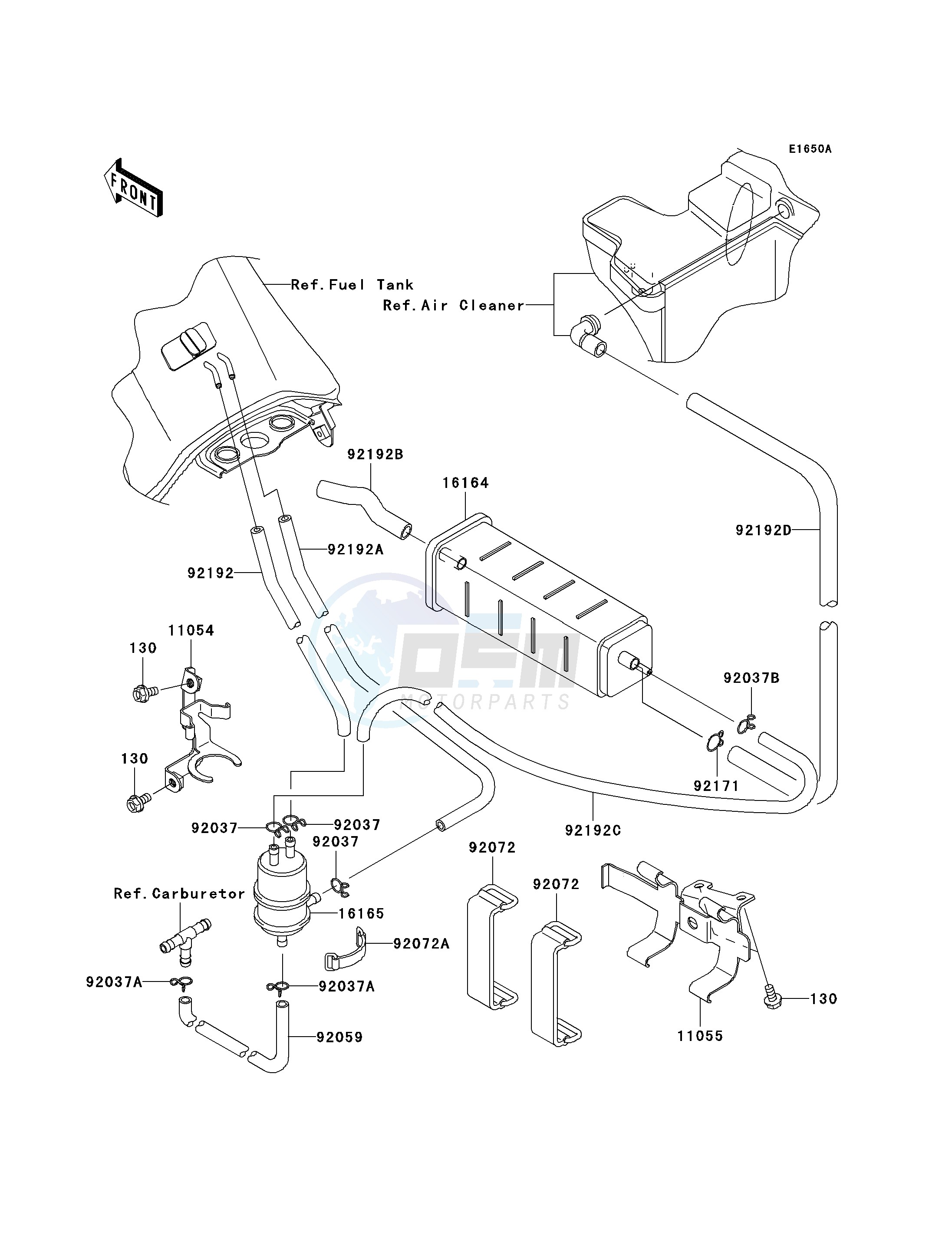 FUEL EVAPORATIVE SYSTEM-- E9F- --- CA- - image