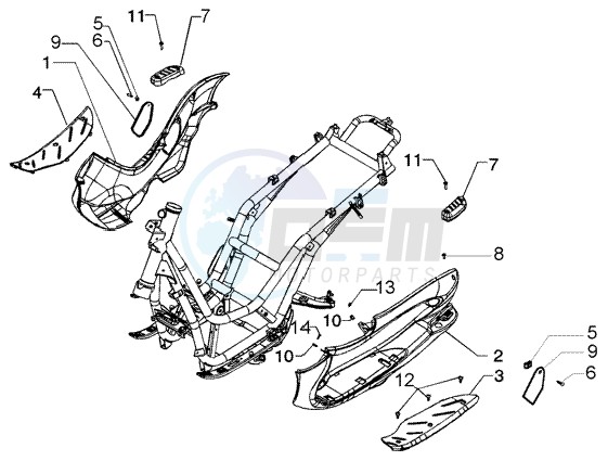 Footrest blueprint