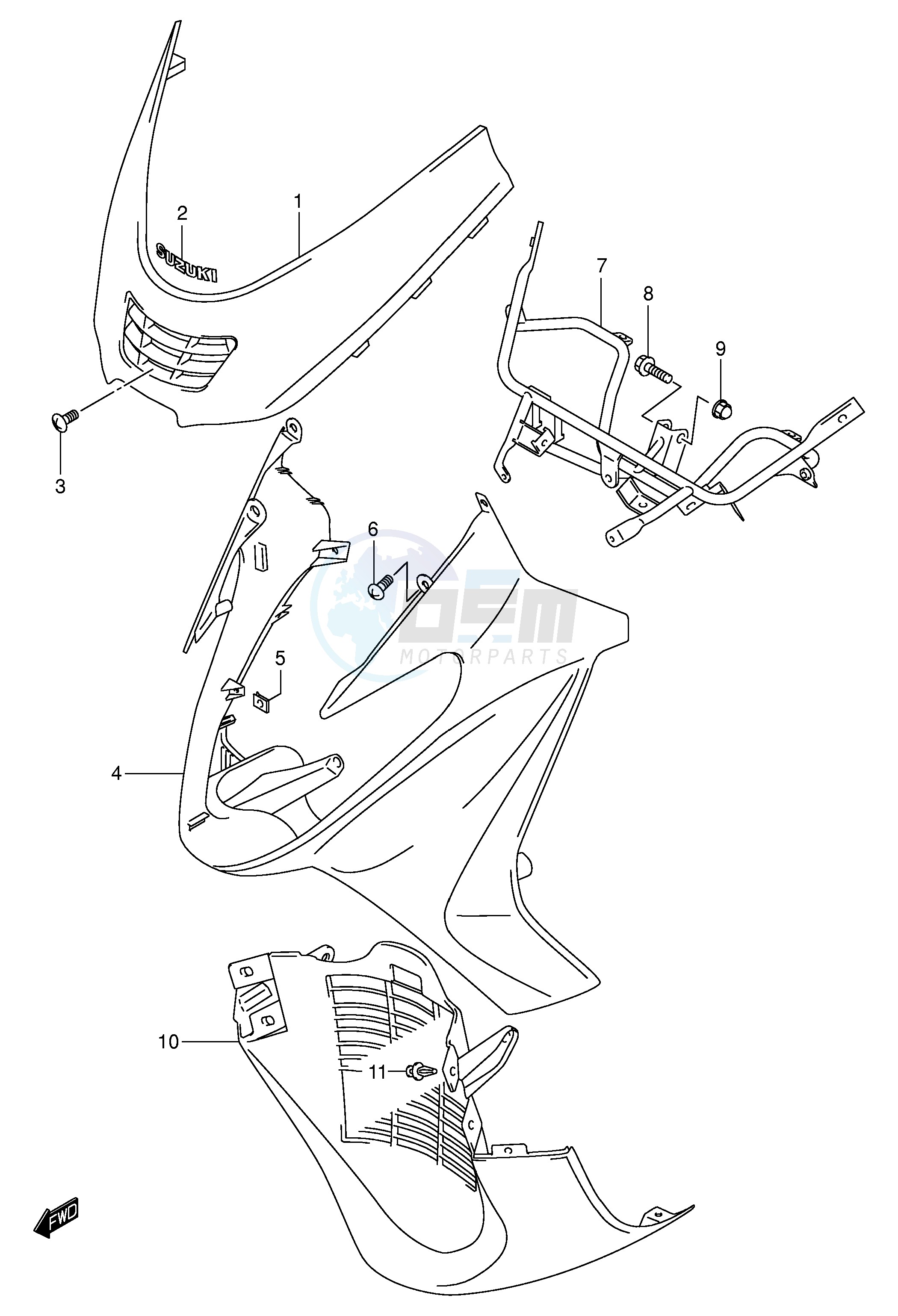 FRONT LEG SHIELD (MODEL K1) image