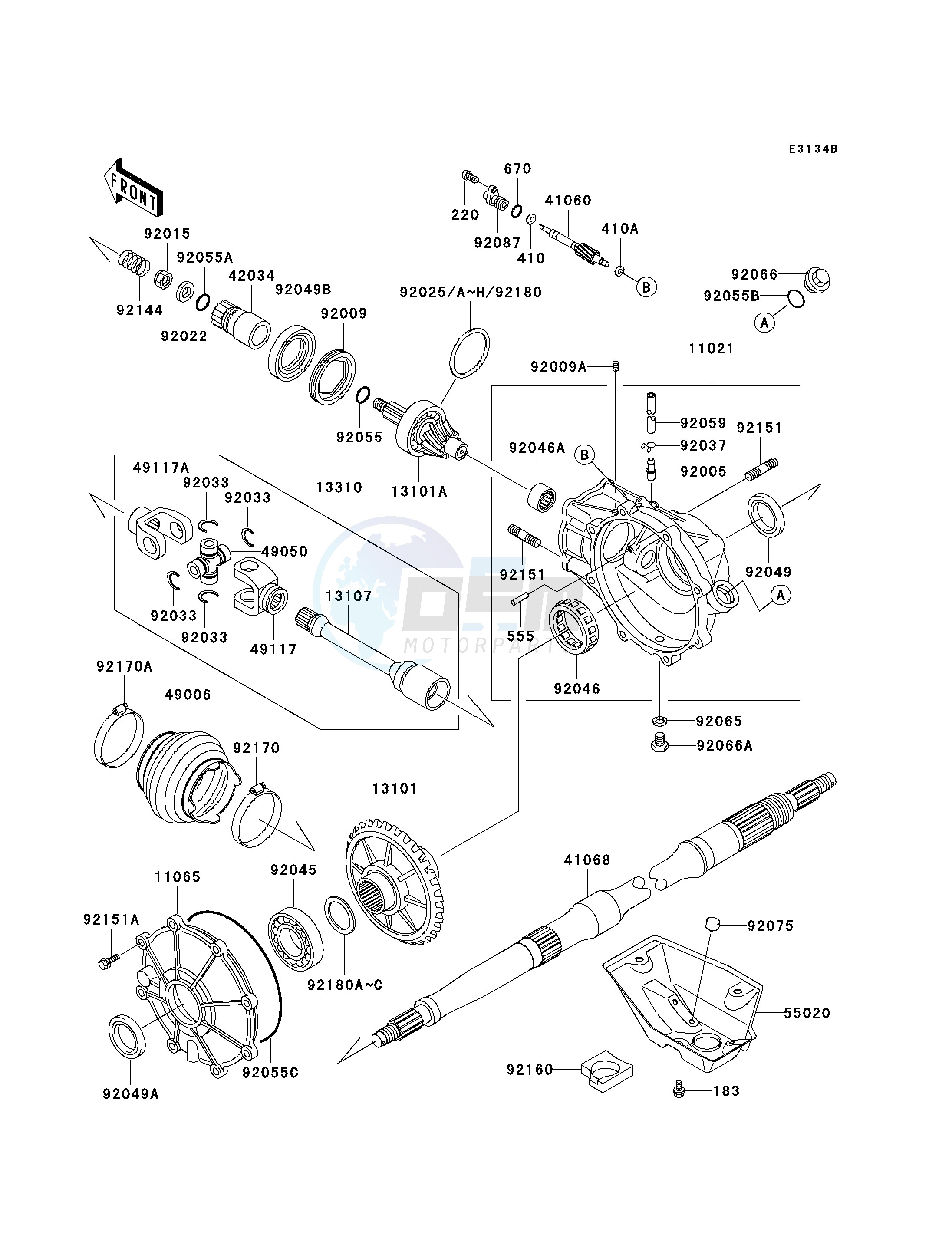 DRIVE SHAFT -- REAR- - image