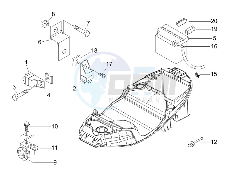 Remote control switches - Battery - Horn image