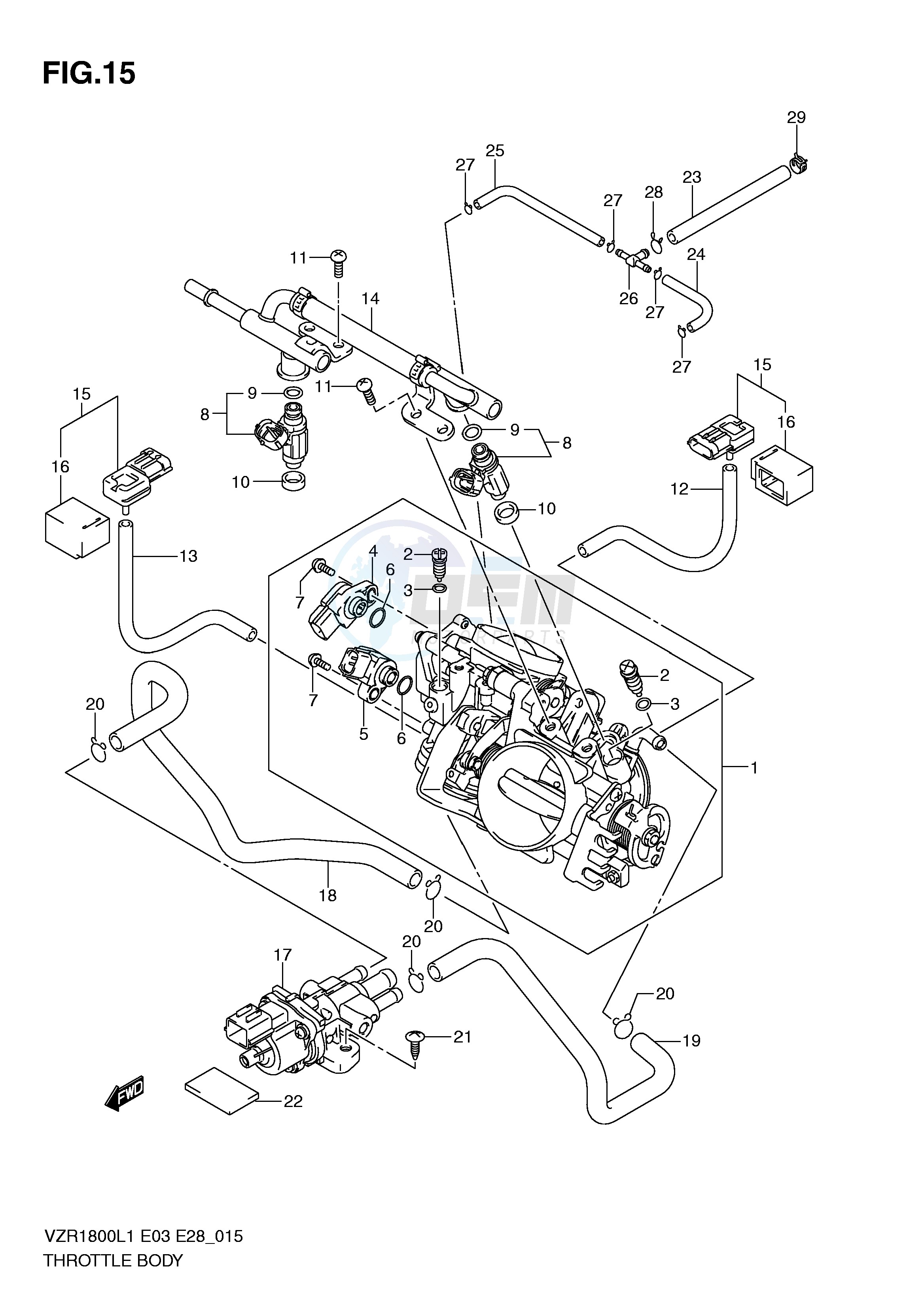 THROTTLE BODY (VZR1800L1 E33) image