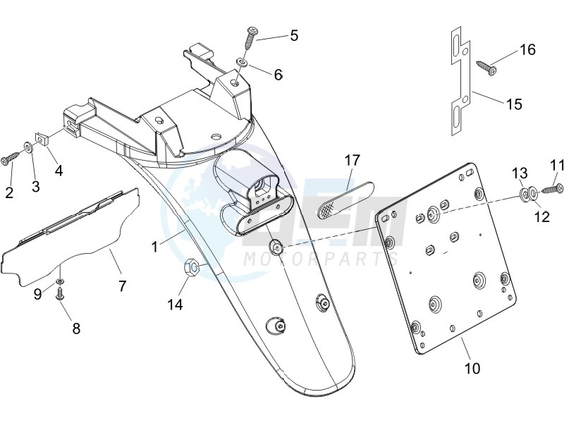 Rear cover - Splash guard image