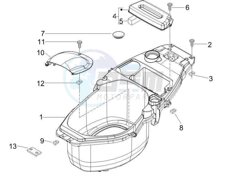 Helmet huosing - Undersaddle image