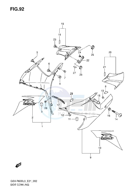 SIDE COWLING L3 ( AGS,AGT ) image