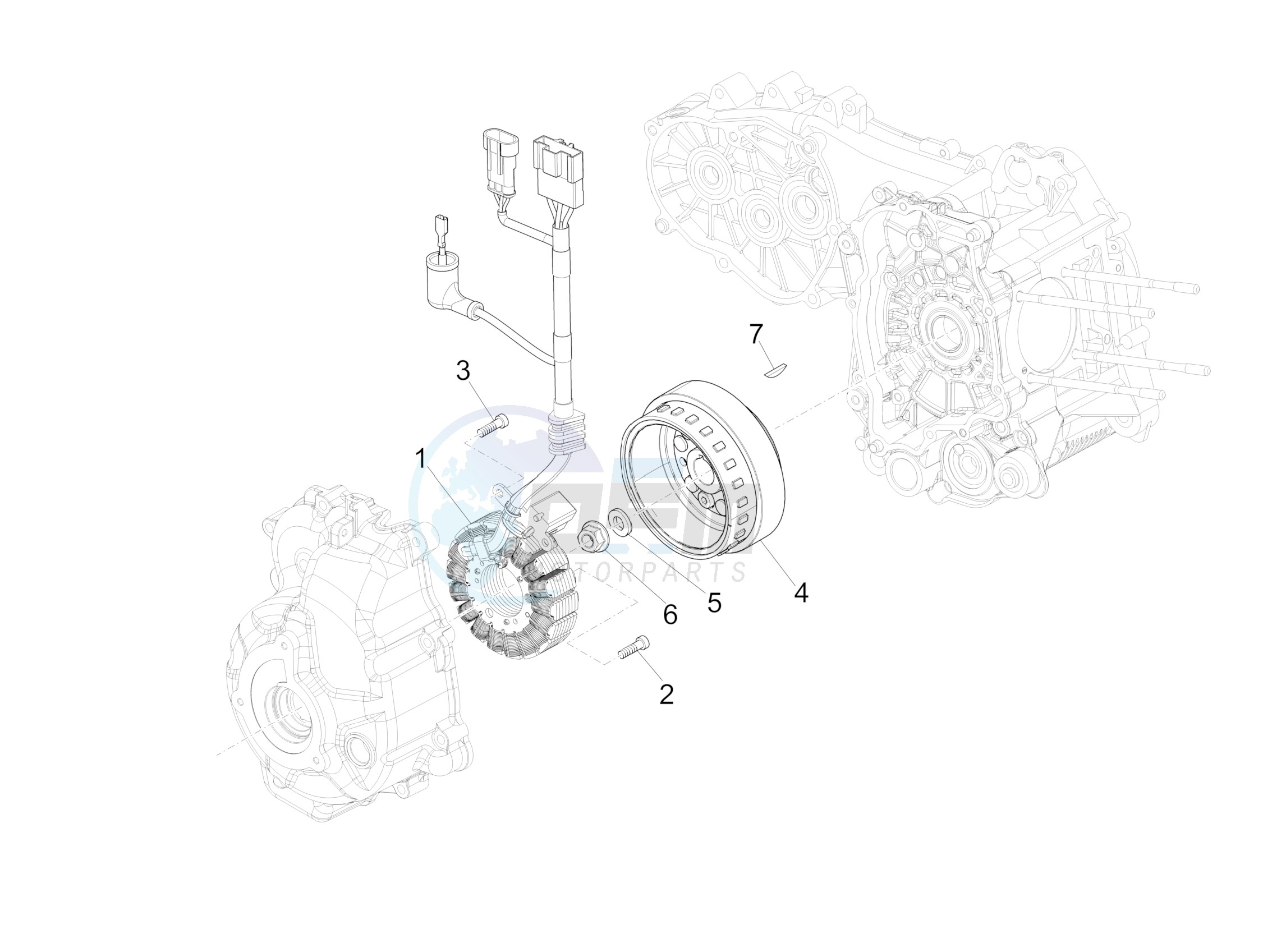 Flywheel magneto blueprint