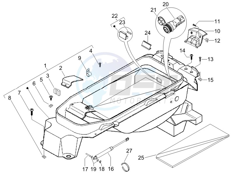 Helmet box - Undersaddle blueprint