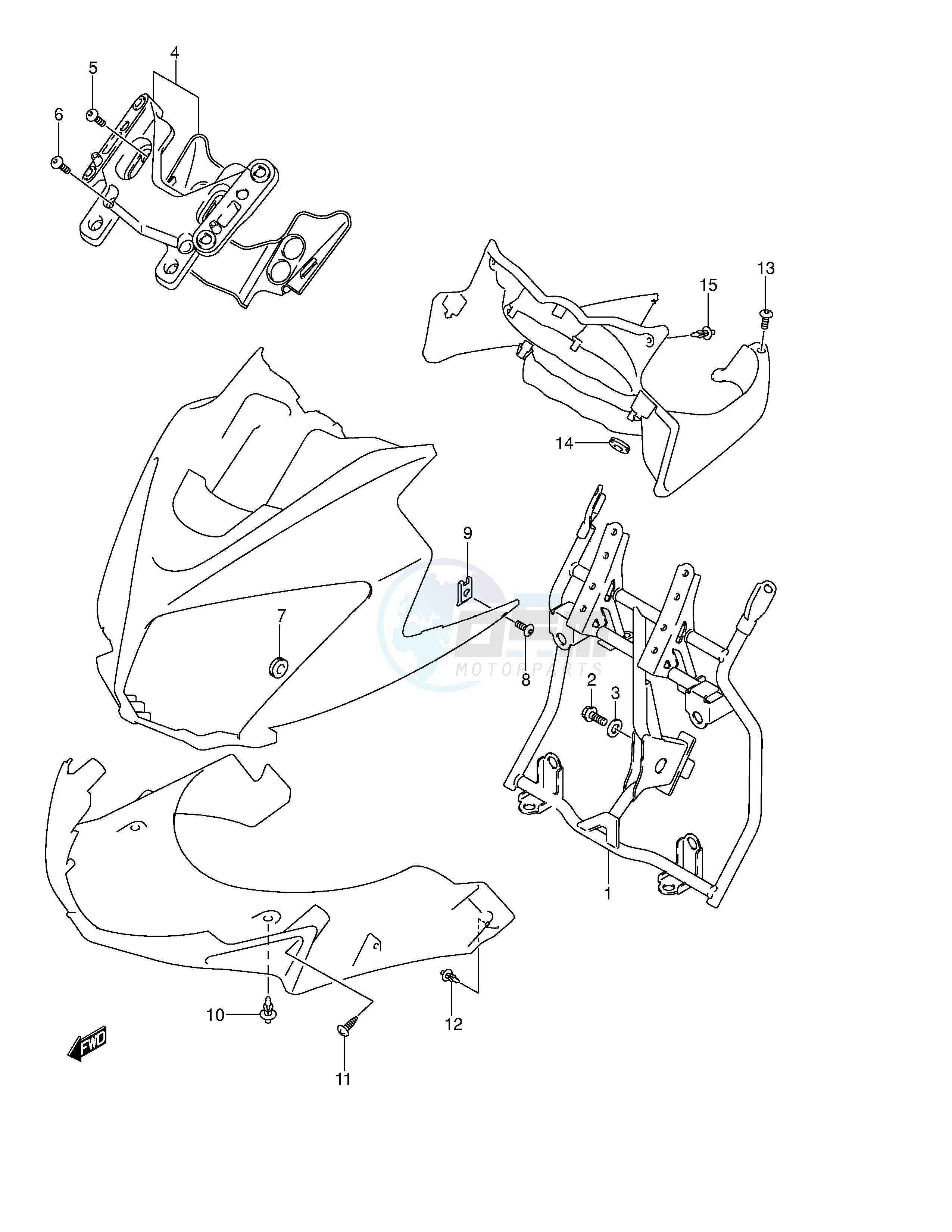 COWL BODY INSTALLATION PARTS image