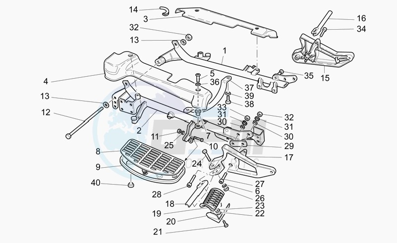 Craddle arm-foot rests image