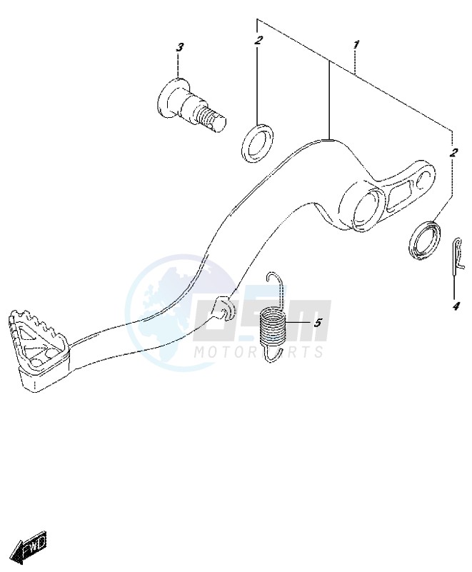 BRAKE PEDAL image