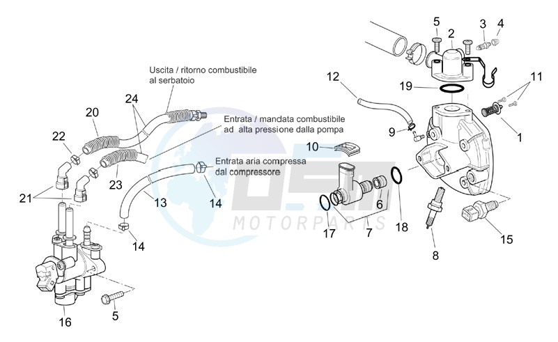 OEM Injection unit - Aprilia SR IE-Carb / 2008 | Oemmotorparts