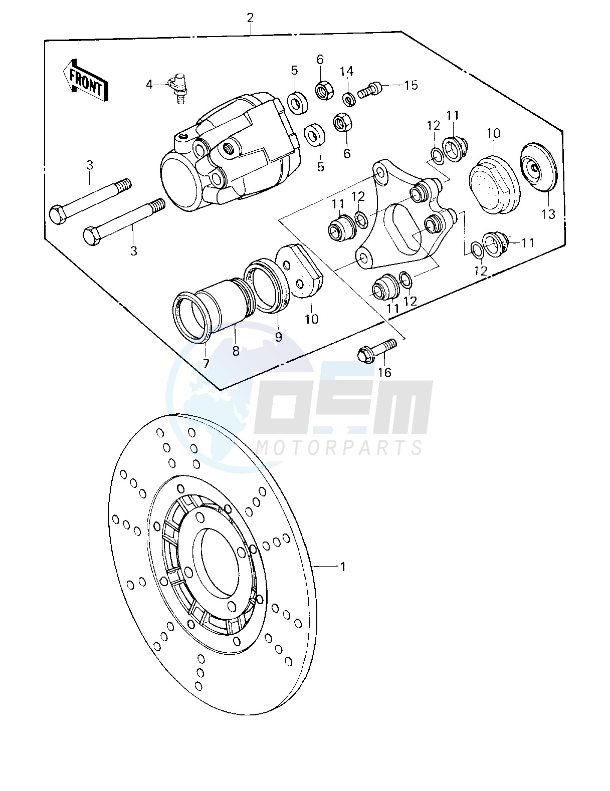 FRONT BRAKE blueprint