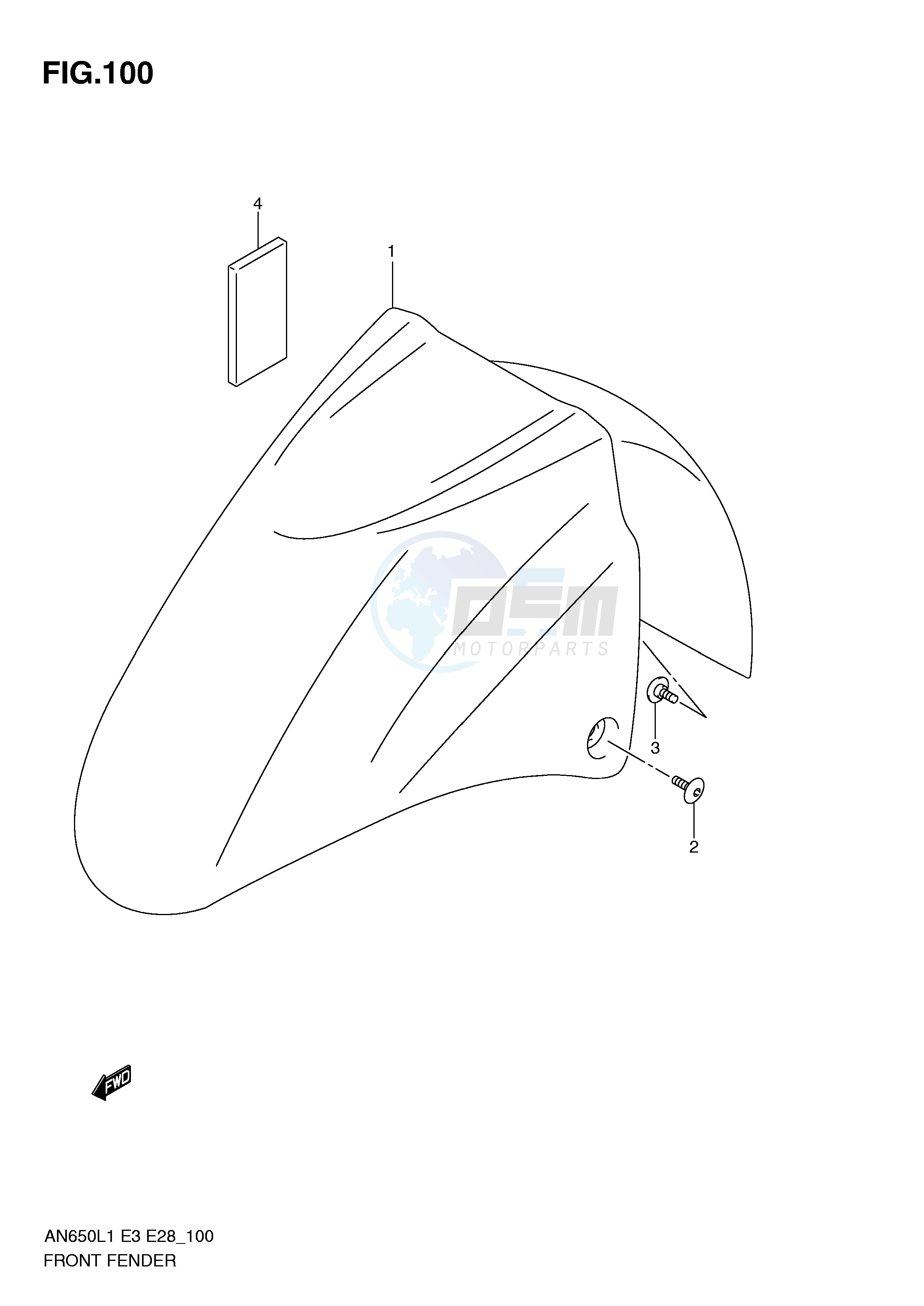 FRONT FENDER (AN650L1 E3) image