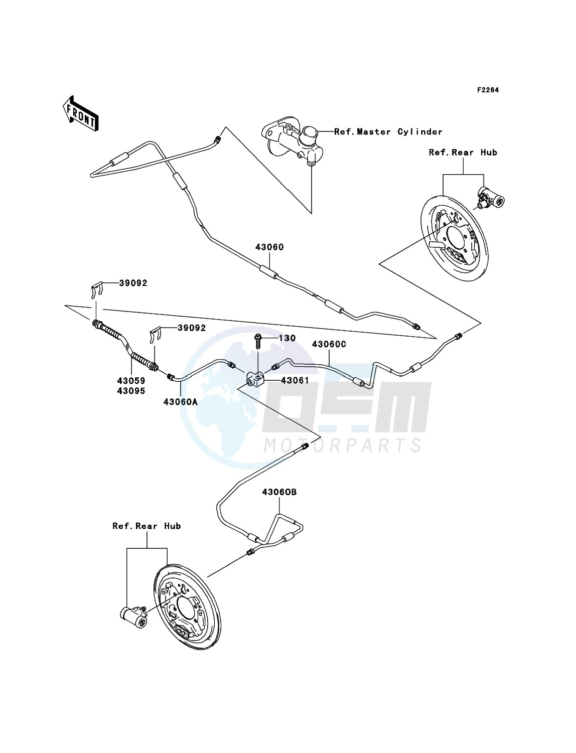 Rear Brake Piping blueprint