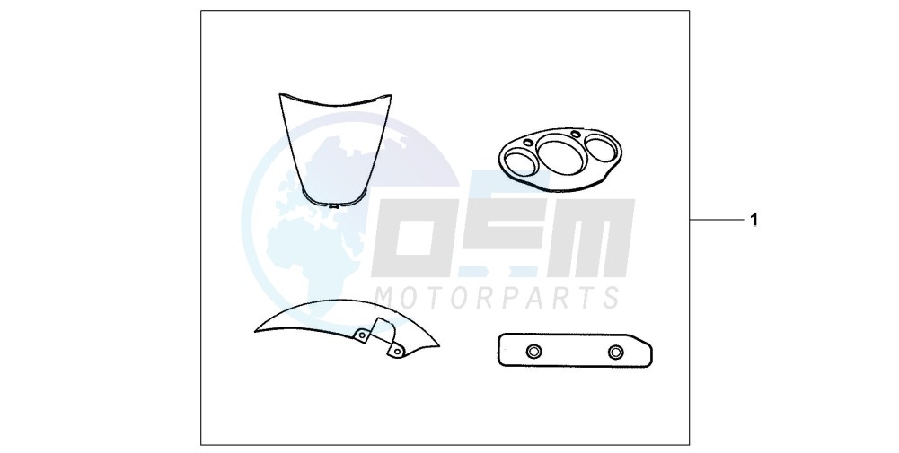 ON-ROAD PRINTED PARTS KIT blueprint