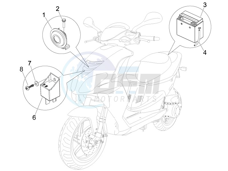 Remote control switches - Battery - Horn image