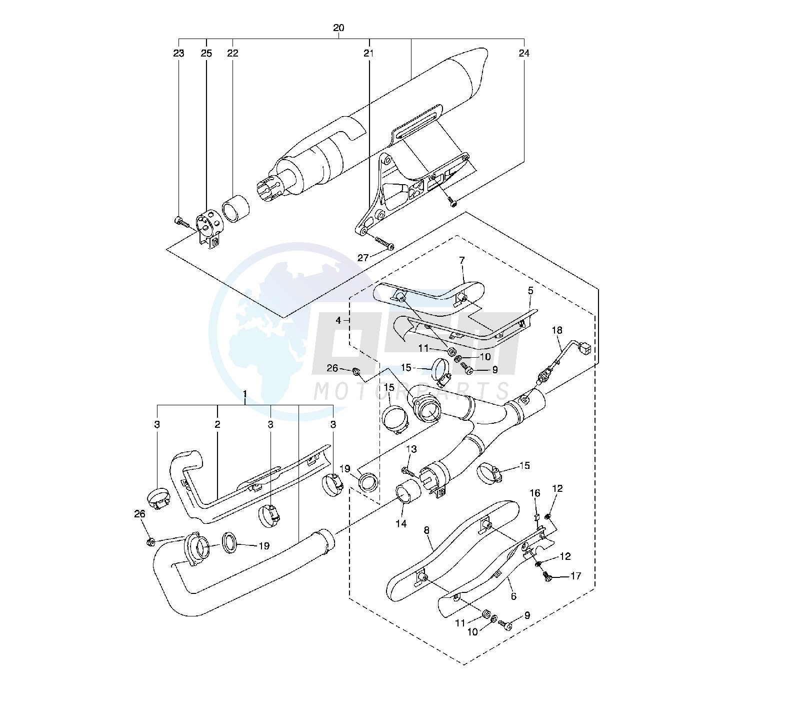 EXHAUST SYSTEM blueprint