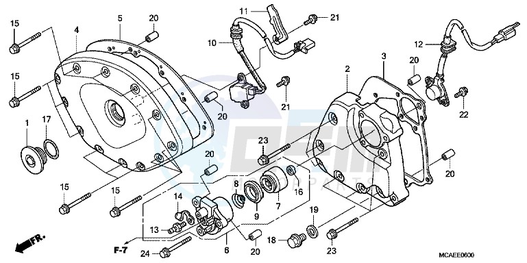 FRONT COVER/ TRANSMISSION COVER blueprint