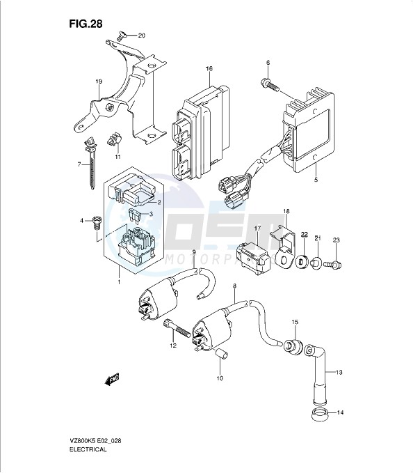ELECTRICAL (MODEL K5/K6/K7/K8) blueprint